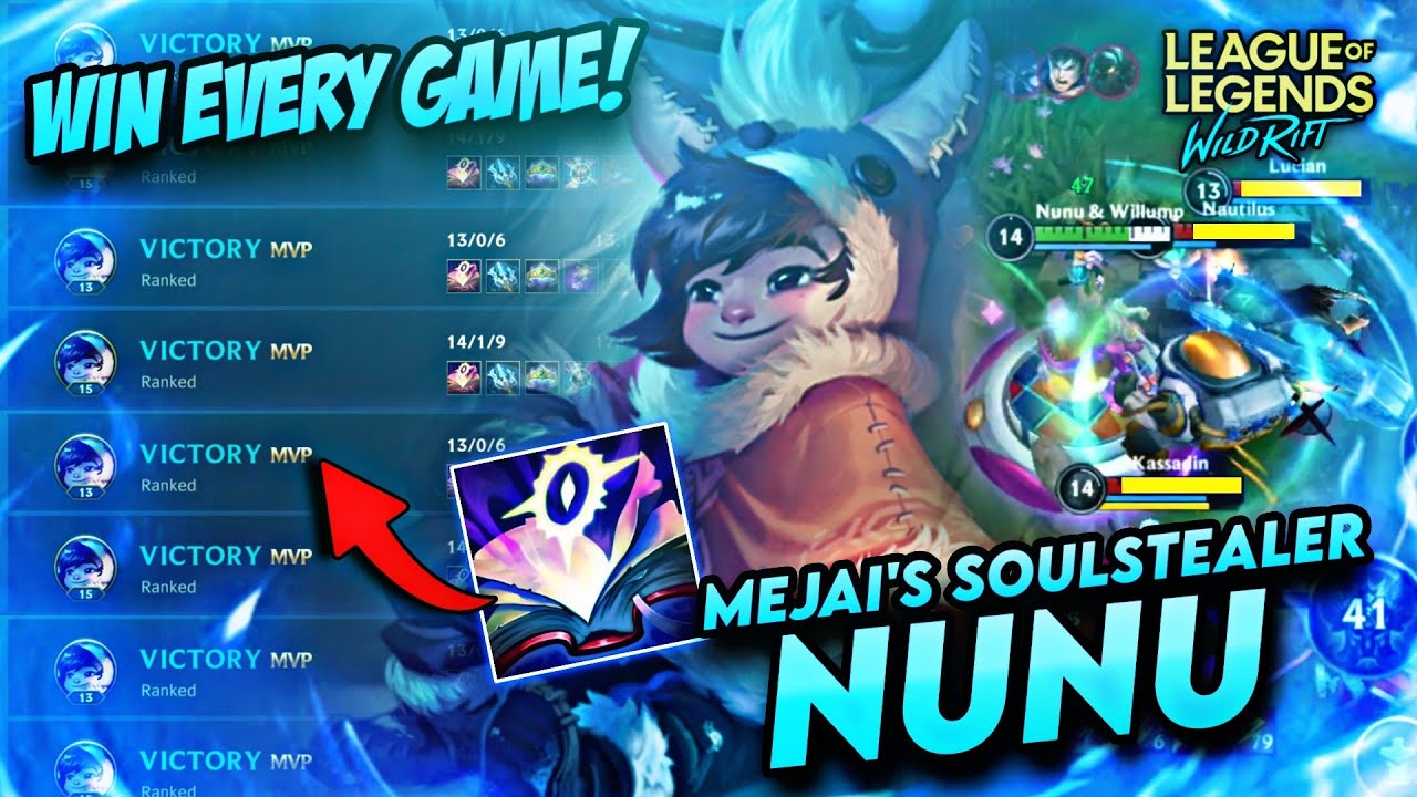 Use This Mejai's Soulstealer AP Nunu Build to Dominate Every Single Game! - WildRift
