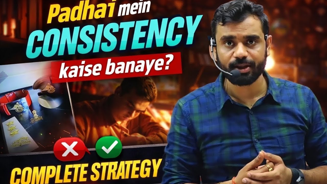 पढ़ाई में 🔥CONSISTENCY कैसे 🫵🤔Banaye?❓by Aditya Sir #Motivation