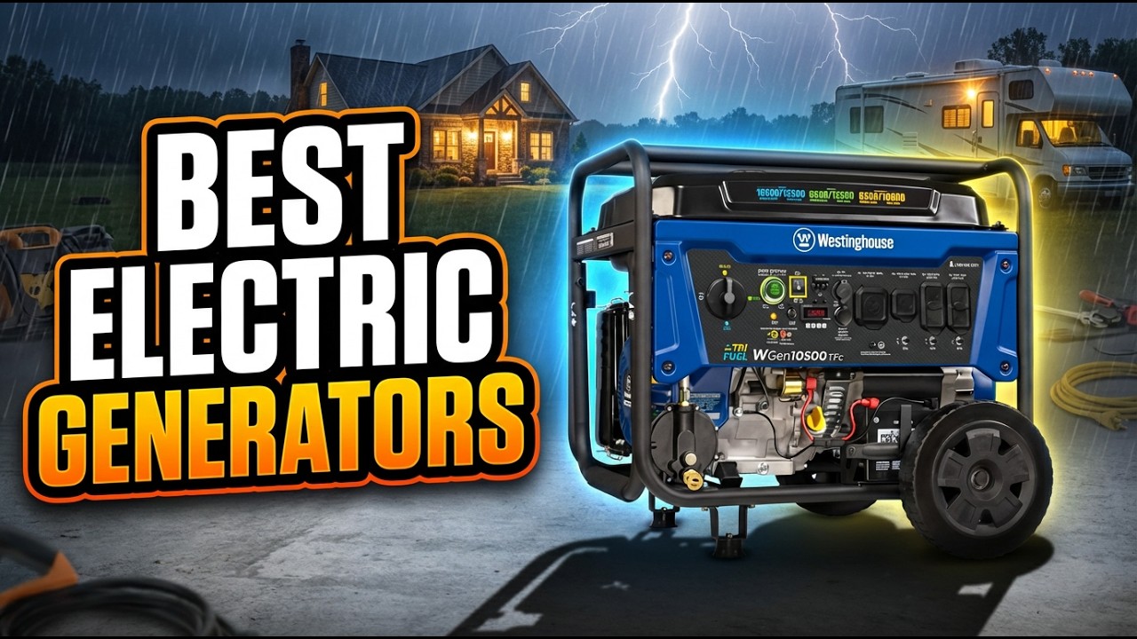 Best Electric Generators 2026: Top 5 Portable & Dual Fuel Generators for Home Backup