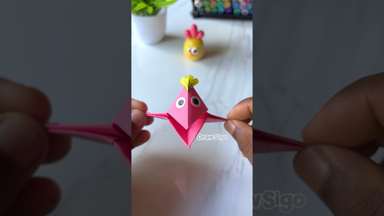 Paper bird craft ideas for #kids #drawing
