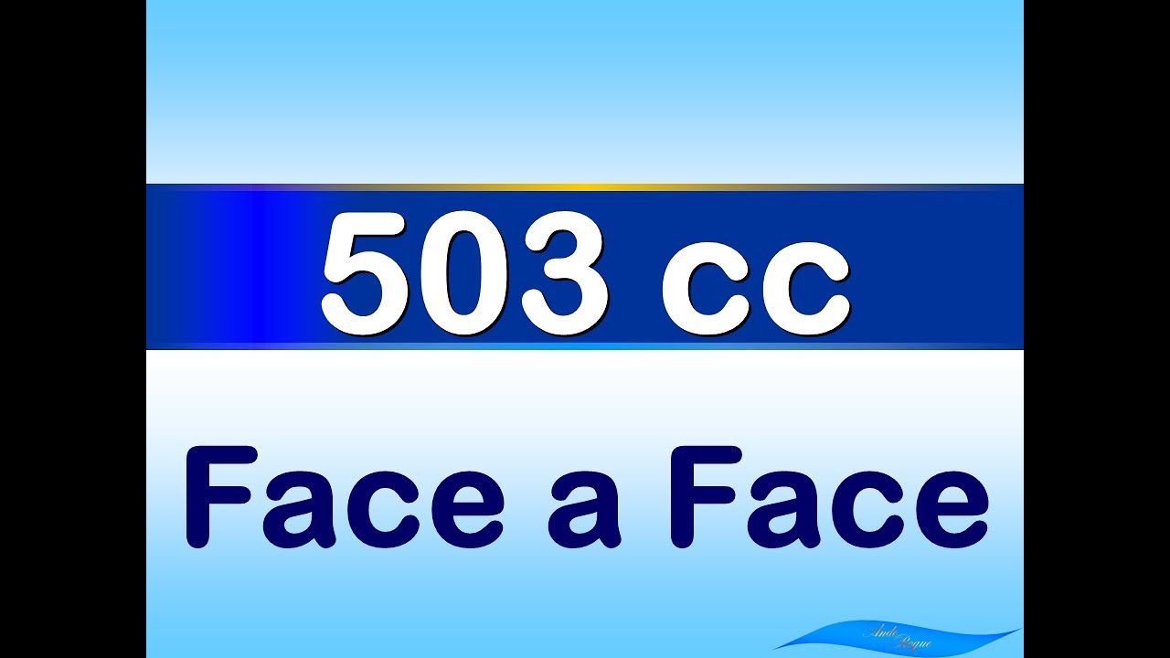 Cantor Crist&atilde;o 503 - Face a Face