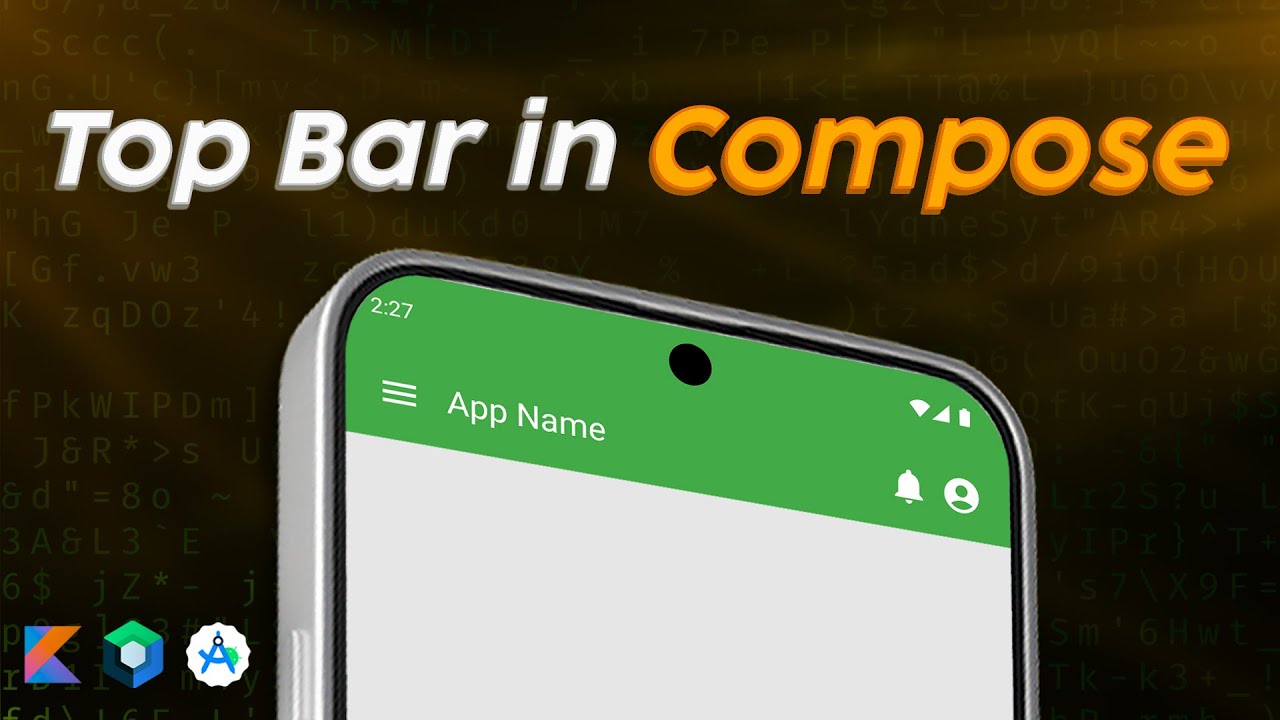 Верхняя панель и леса в Jetpack Compose