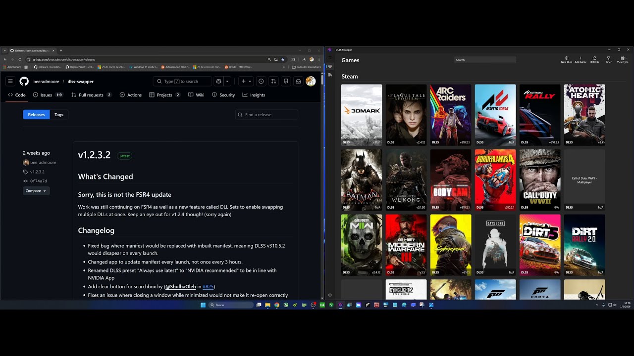 ¡DLSS Swapper 310.5.3 COMPLETO! Super Resolution, Frame Gen y RR