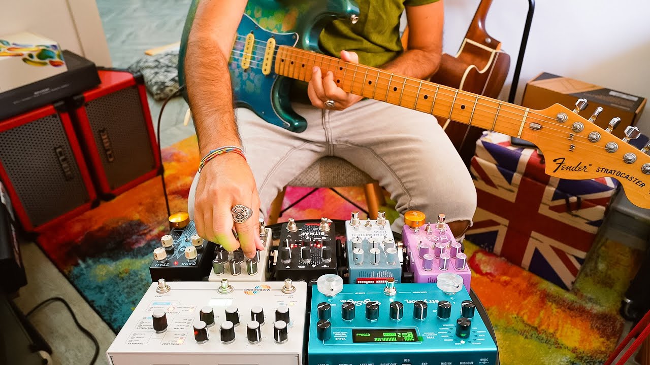 Dreamy Ambient Music For Afternoon Sleep [Guitar into Audio Interface]
