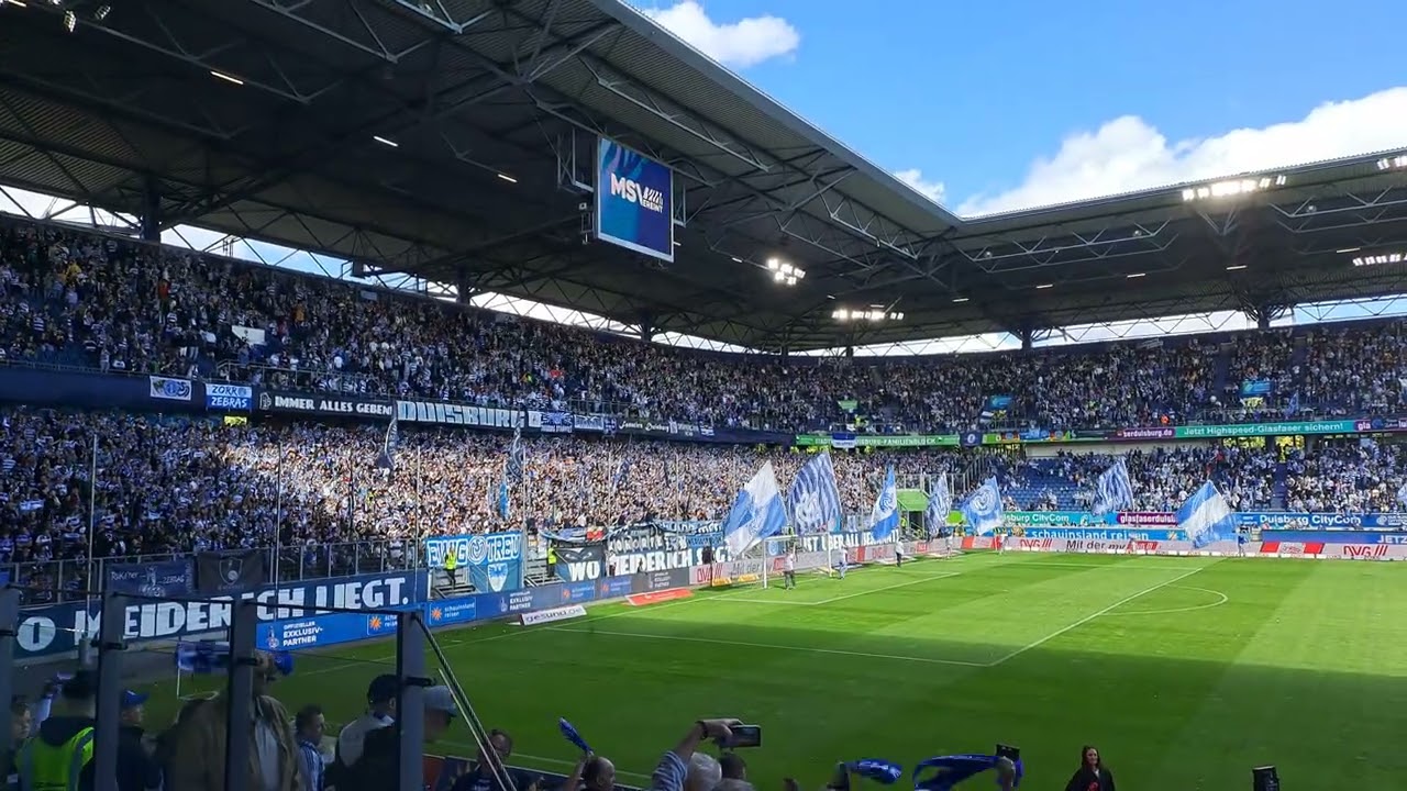 [20250913] MSV vs. WIE - Duisburg Lied - Bookjans - ZebraTwist - Aufstellung - Hymne