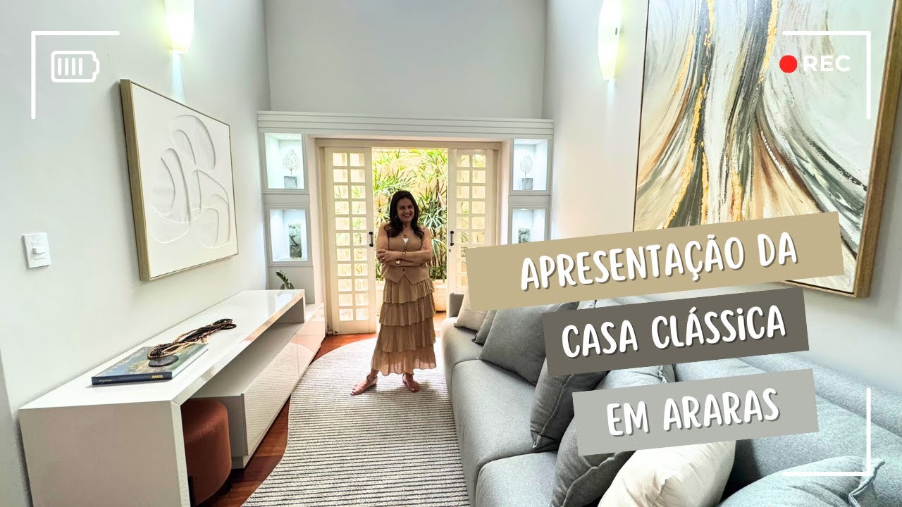 Apresentando Projeto de uma casa Clássica para o Natal em Araras