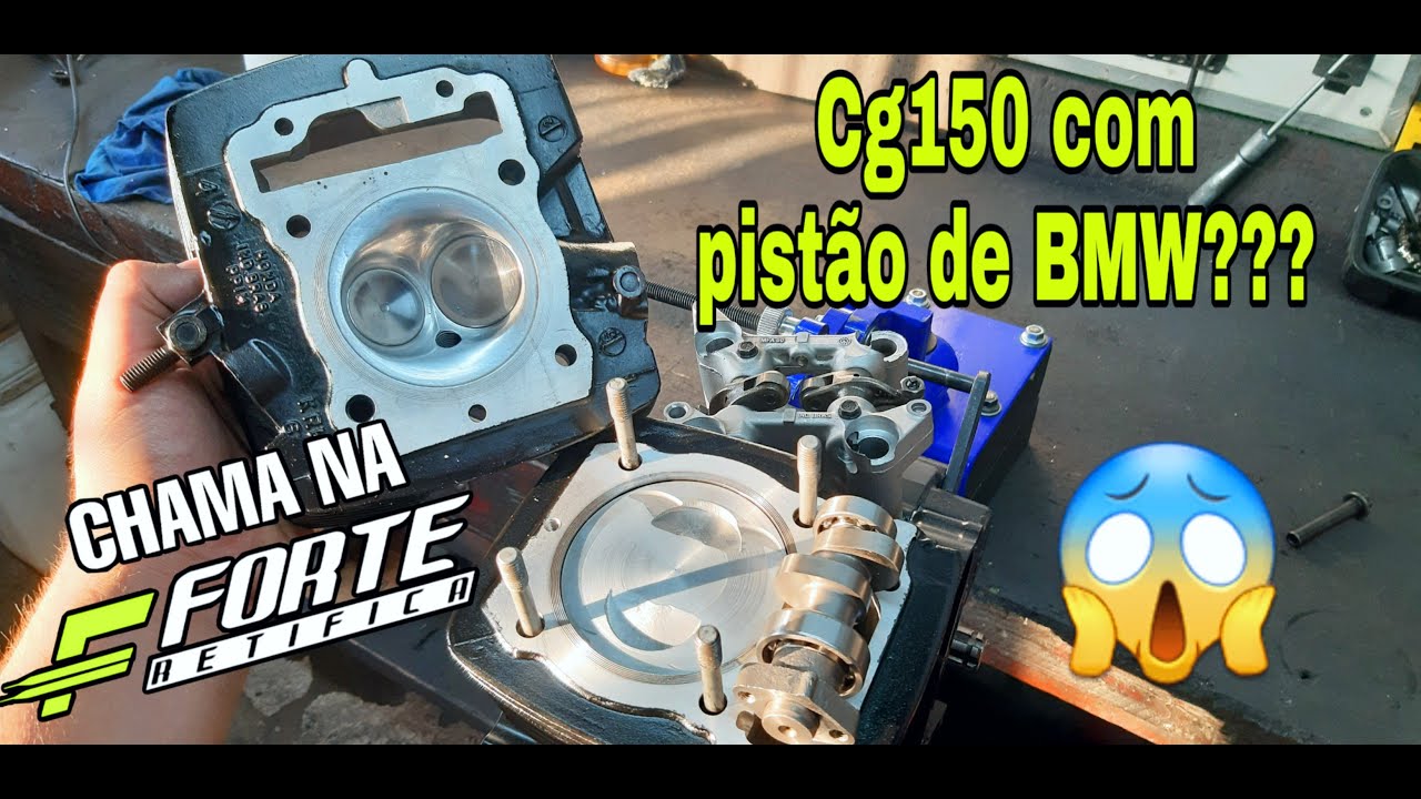 Cg150 322cc! Motor de RUA com pistão de BMW!! 😱😱💥 #ChamaNaForte