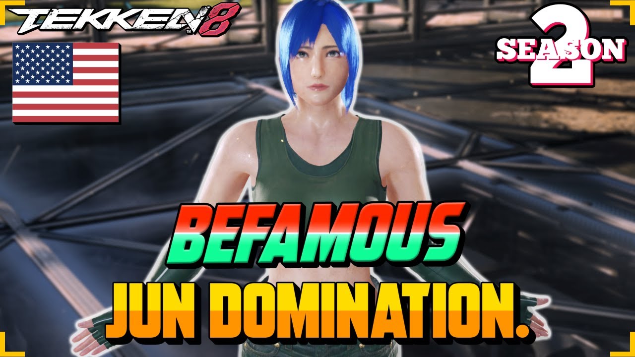 Befamous’ JUN Is OVERPOWERED! Tekken 8 No.1 Ranked Dominance!