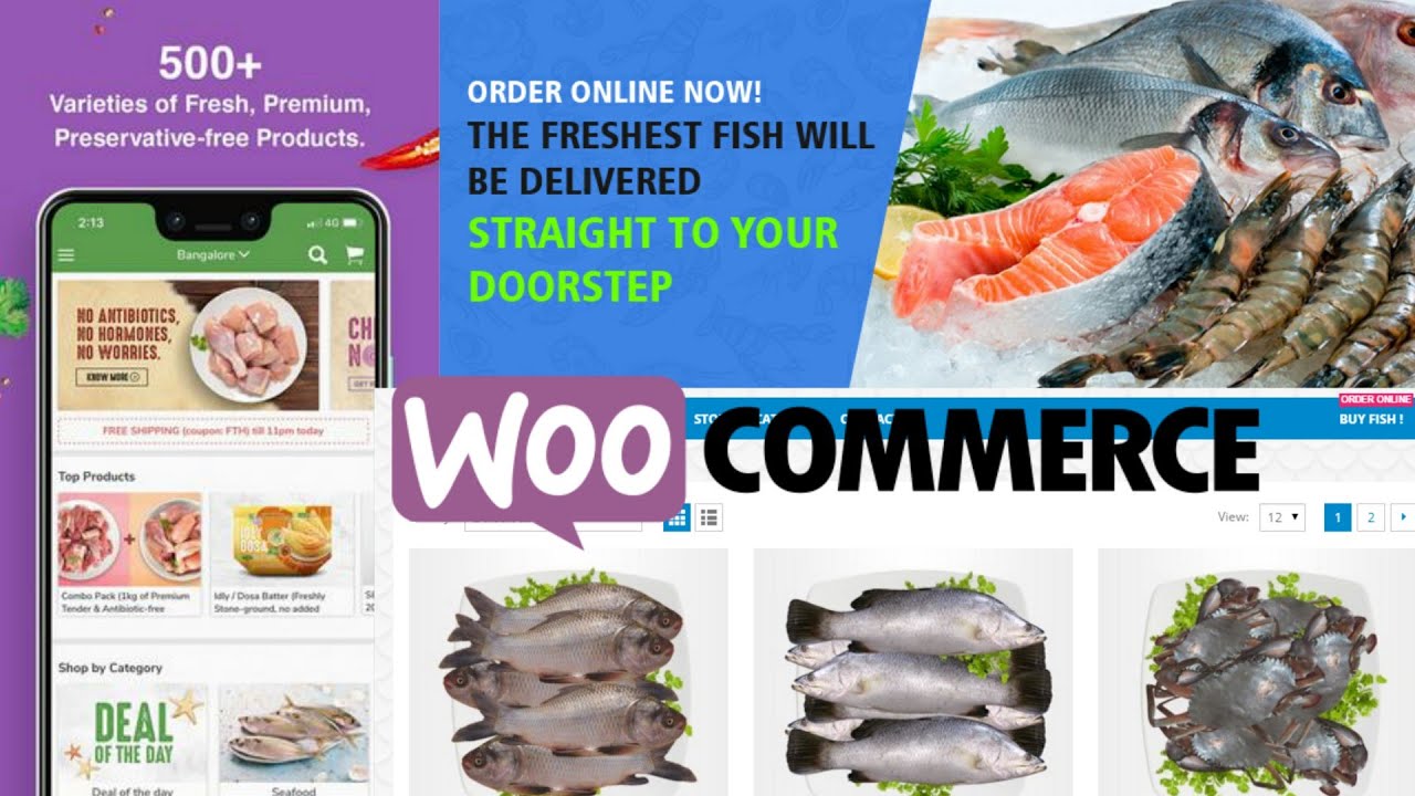 How To start an online meat & Fish delivery business Website |Online Fish store | REPOST