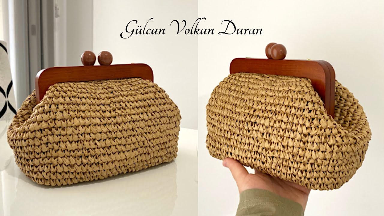 Ahşap Burs ile Örgü Çanta Yapımı👝