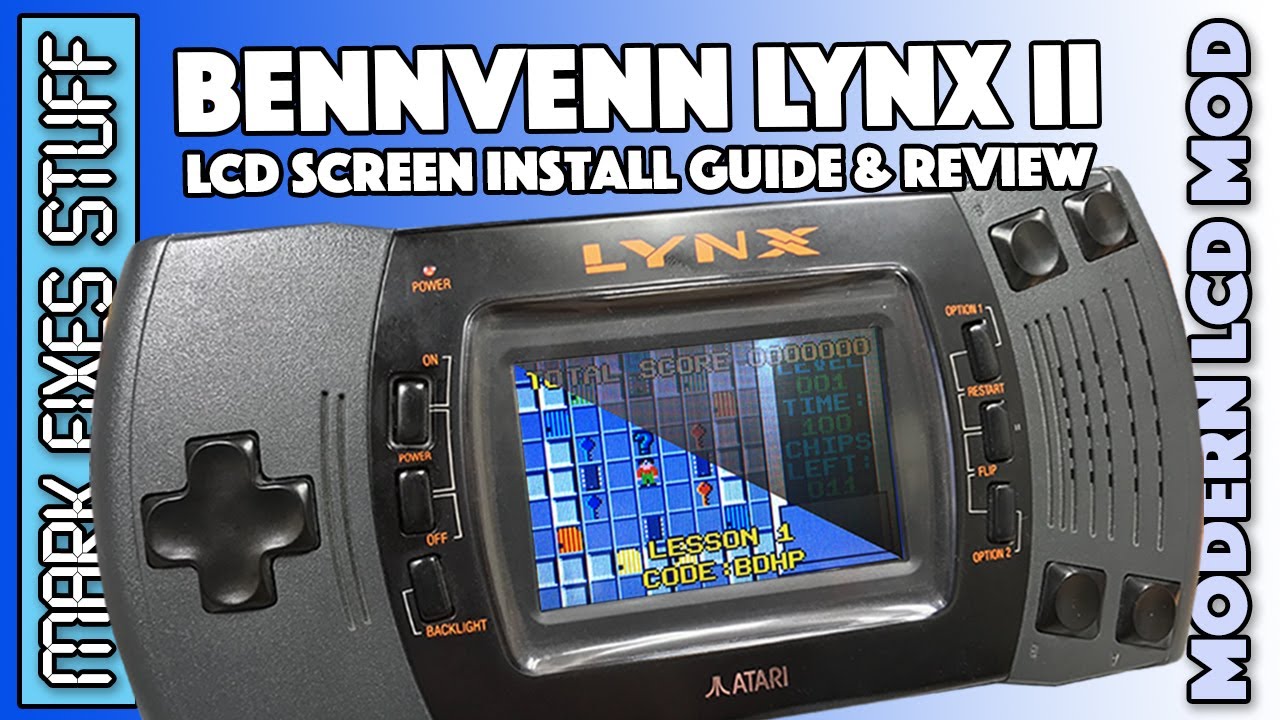 Является ли ЖК-экран BennVenn Atari Lynx II бесполезным?