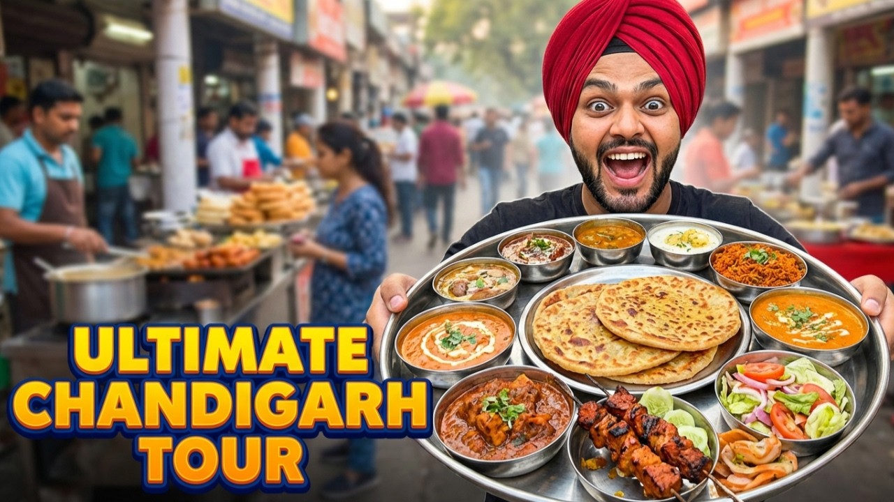 Ultimate Chandigarh Food Tour: Best Paranthe, Punjabi Thali & BBQ | Indian Street Food