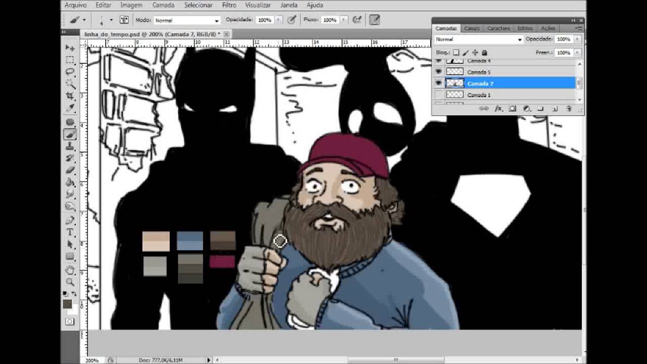 Super Her&oacute;is Existem? - speed painting