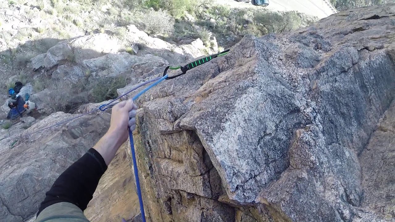 Mt Lemmon Climbing Crags Against Humanity Walking the Plank 5.9
