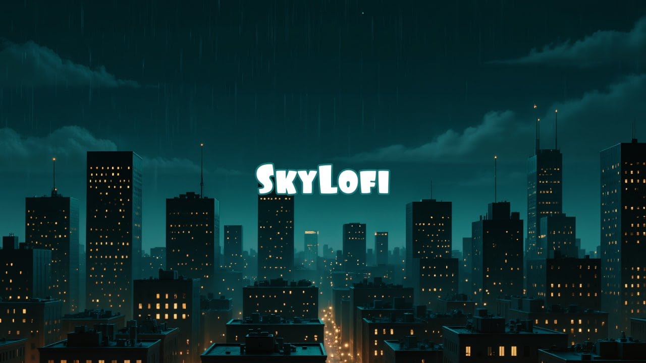 Minimal City Skyline Lofi for Late Work 🌙