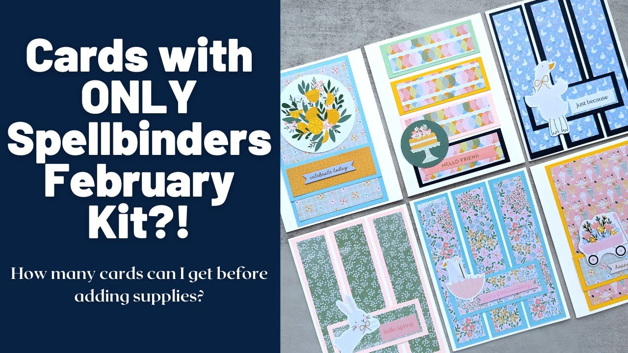 16 Cards 1 Kit | Spellbinders February 2023 Card Kit
