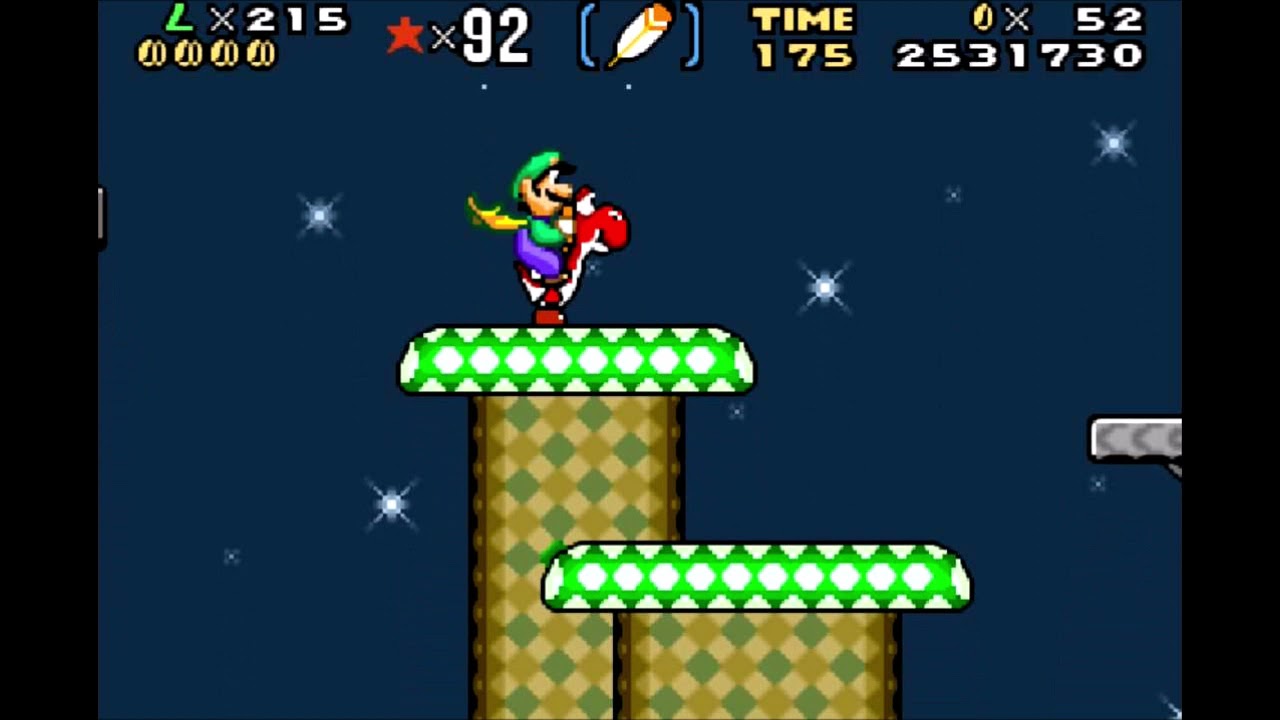 Super Mario Advance 2 Star World 4 all Dragon Coins & Secret Exit