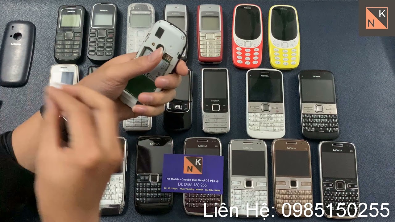 Tổng Hợp Điện Thoại Nokia Cổ Năm Mới 2022. Nokia E72, E71, 6700c, 8600, 110i, 1112, 3310, 6300, 1280