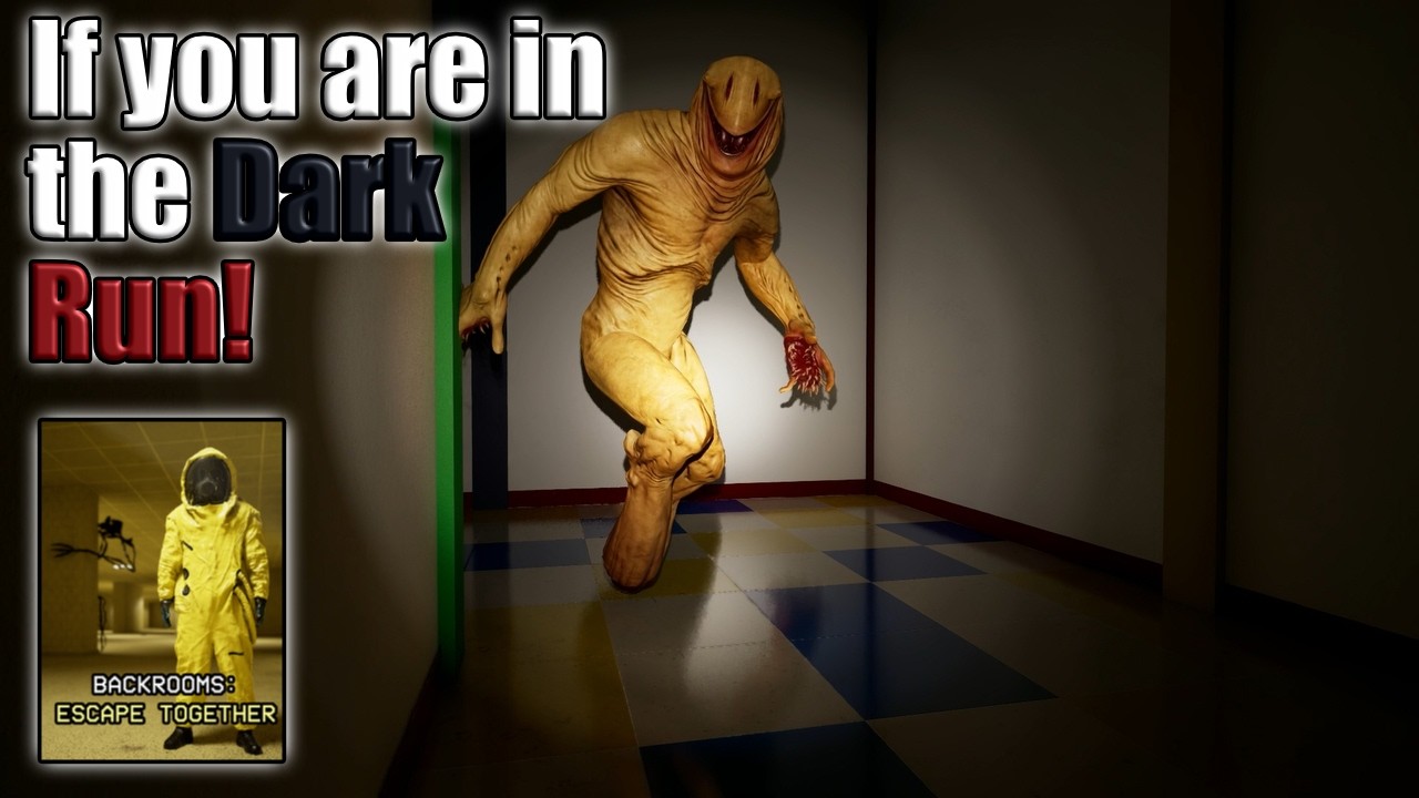 Don't let him catch you in the dark | Backrooms: Escape Together