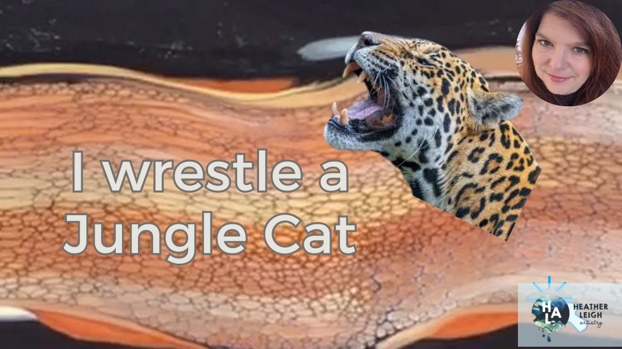 Jungle Cat - металлизированный мазок с использованием негативного пространства #swipetechnique #p...