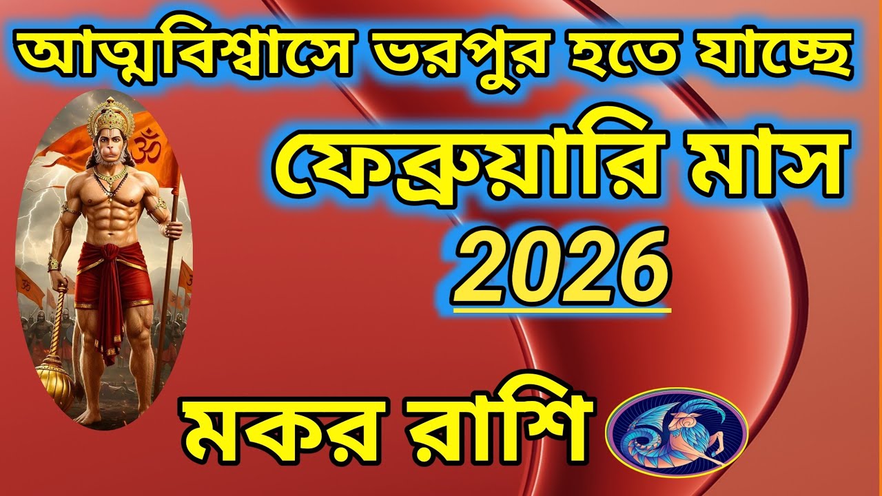 মকর-দ্বিতীয় মাস ফেব্রুয়ারি মাস 2026 কেমন কাটবে?স্বাস্থ্য শিক্ষা সন্তান প্রেম-দাম্পত্য ভাগ্য কর্ম।।