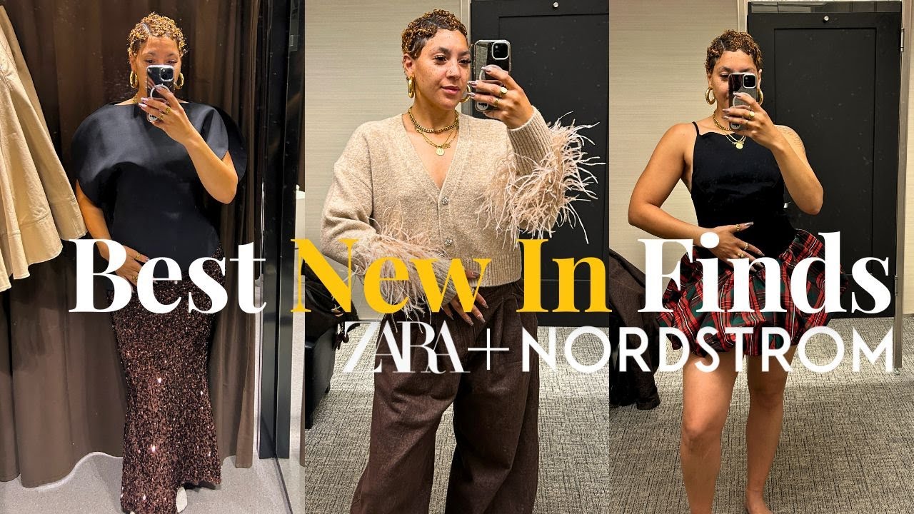 Новинки Zara и Nordstrom: лучшие праздничные платья, зимние пальто и идеи подарков