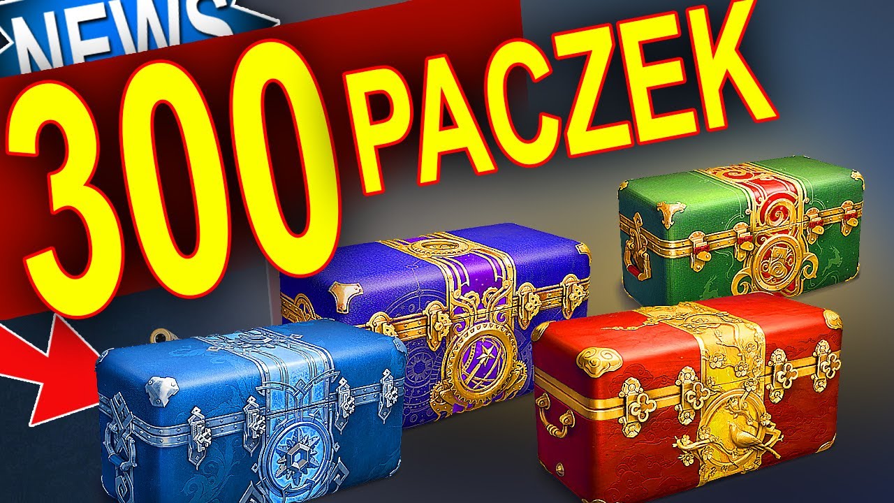OTWIERAM 300 PACZEK - CO WYPADŁO - World of Tanks