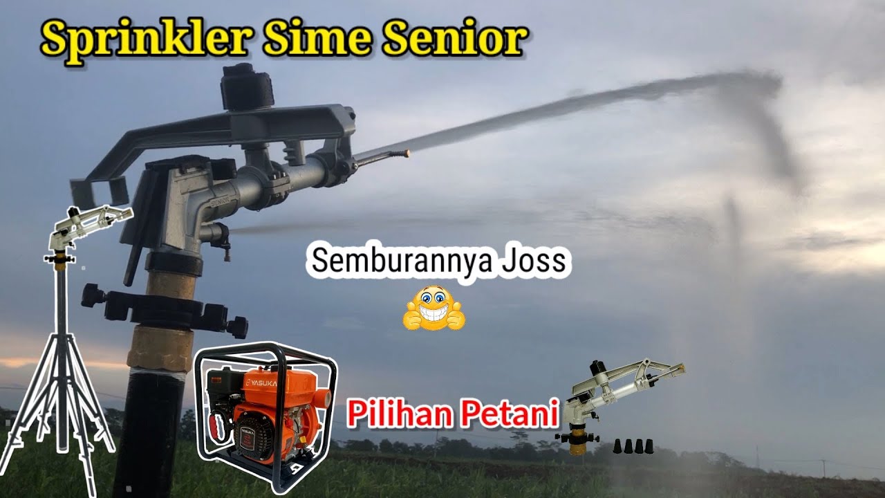 Sprinkler sime senior | alat penyiraman pertanian canggih | Teknik Bersama