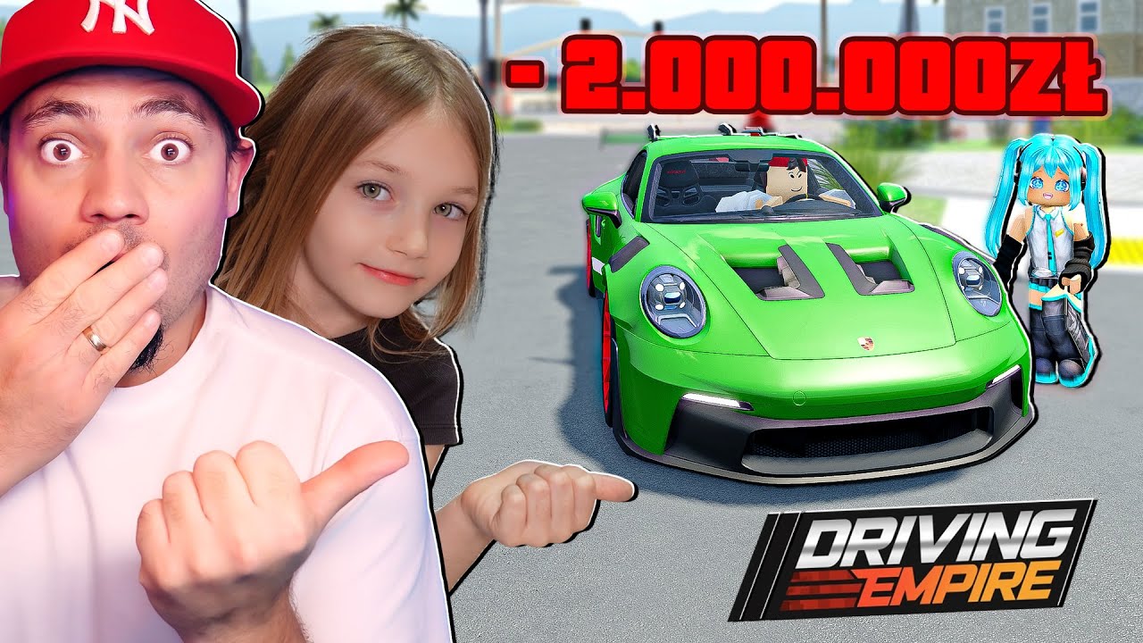 🚘 WYDAŁEM 2.000.000 PLN NA NOWE PORSCHE GT3RS w *DRIVING EMPIRE!* | Roblox Driving Empire z Lara
