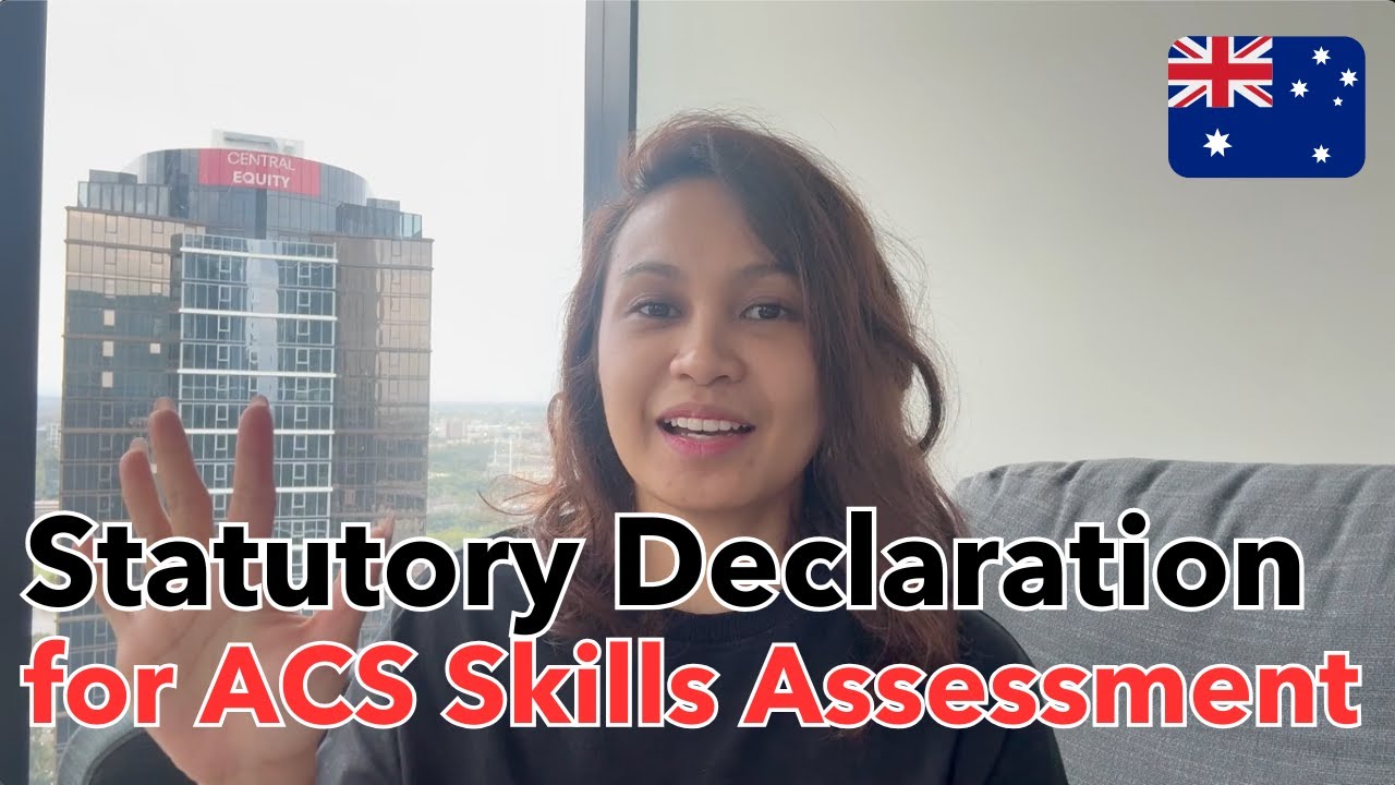 Statutory Declaration as Employment Reference for ACS Skills Assessment