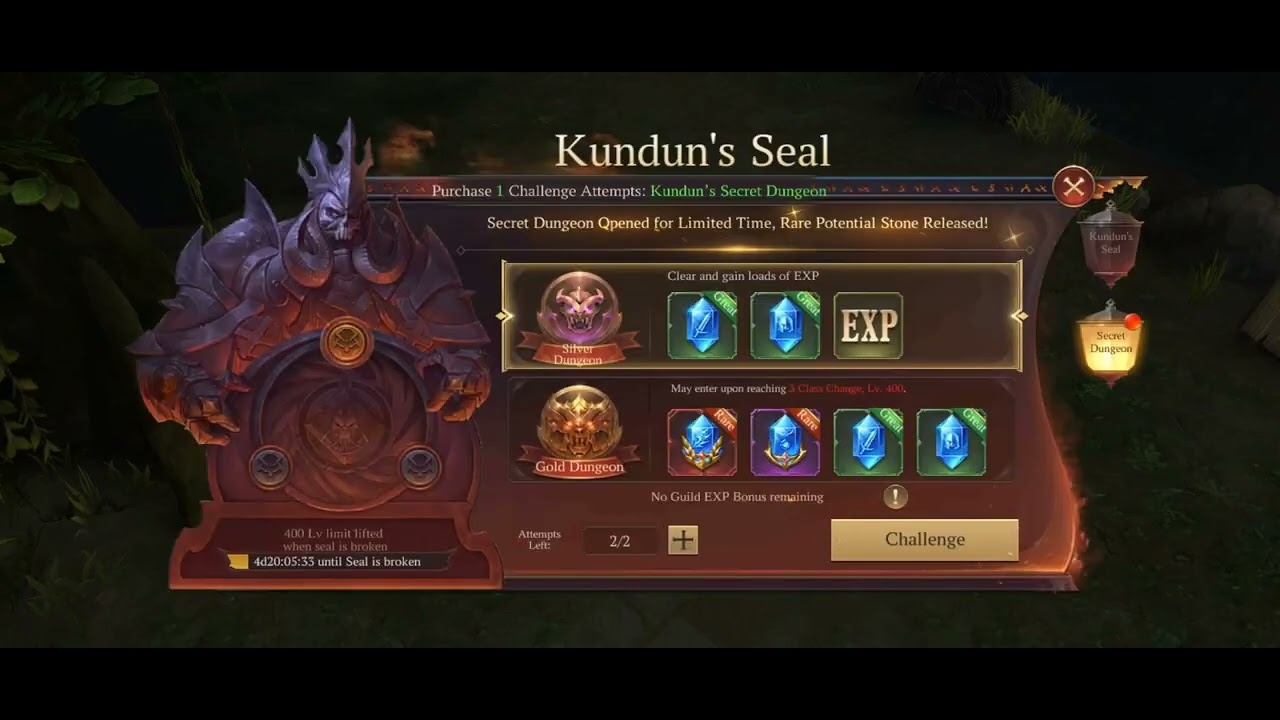 Mu Dark Epoch: estratégia para evoluir muito nível no evento kundun