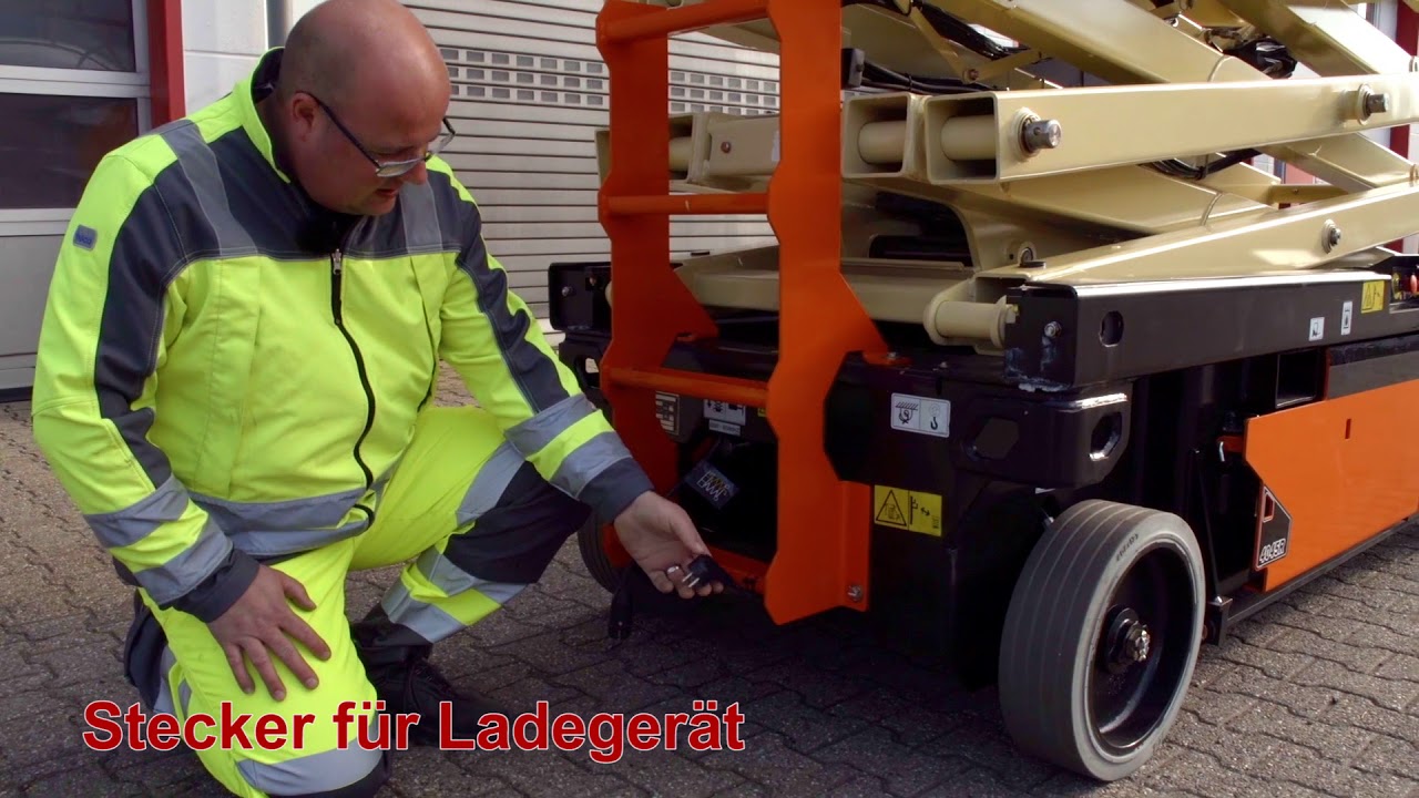 Scheren-Arbeitsbühne 13 Meter mieten - Einweisungsvideo Mobilift S138-3