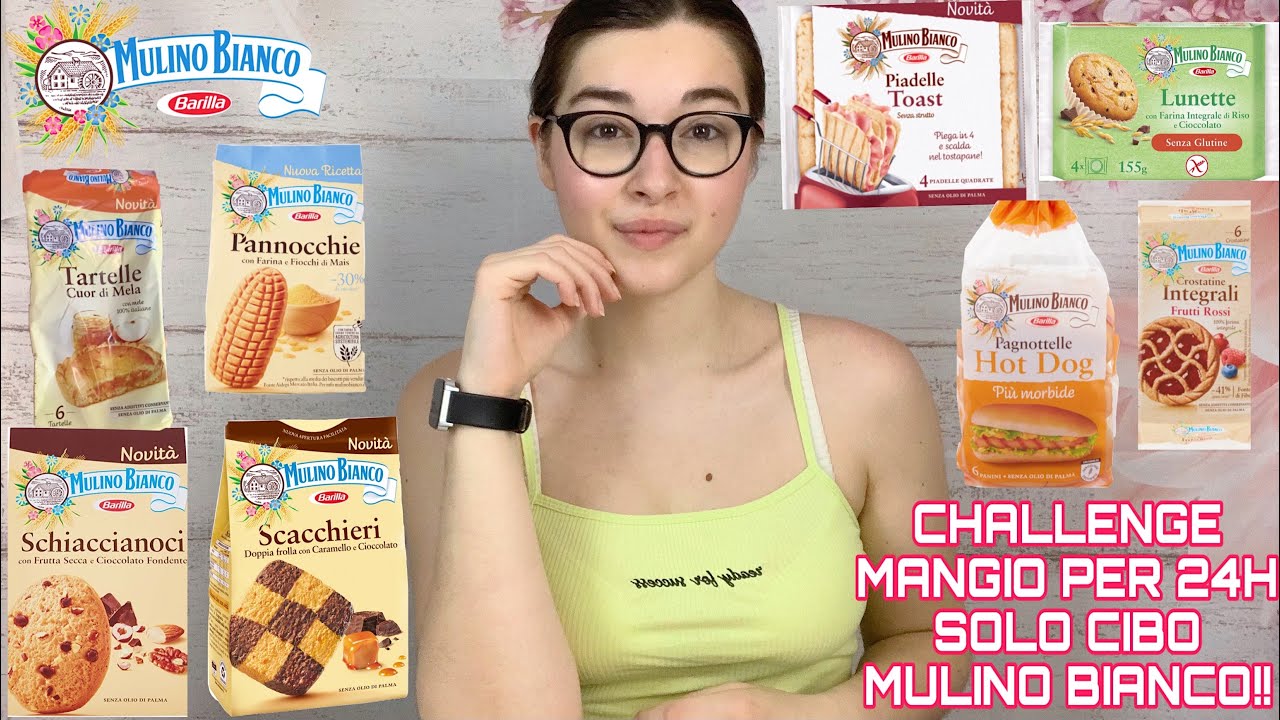 CHALLENGE MANGIO PER 24 ORE SOLO PRODOTTI MULINO BIANCO 🌭🥐 #3 | PROVIAMO LE NOVITÀ | 2500 CALORIE|