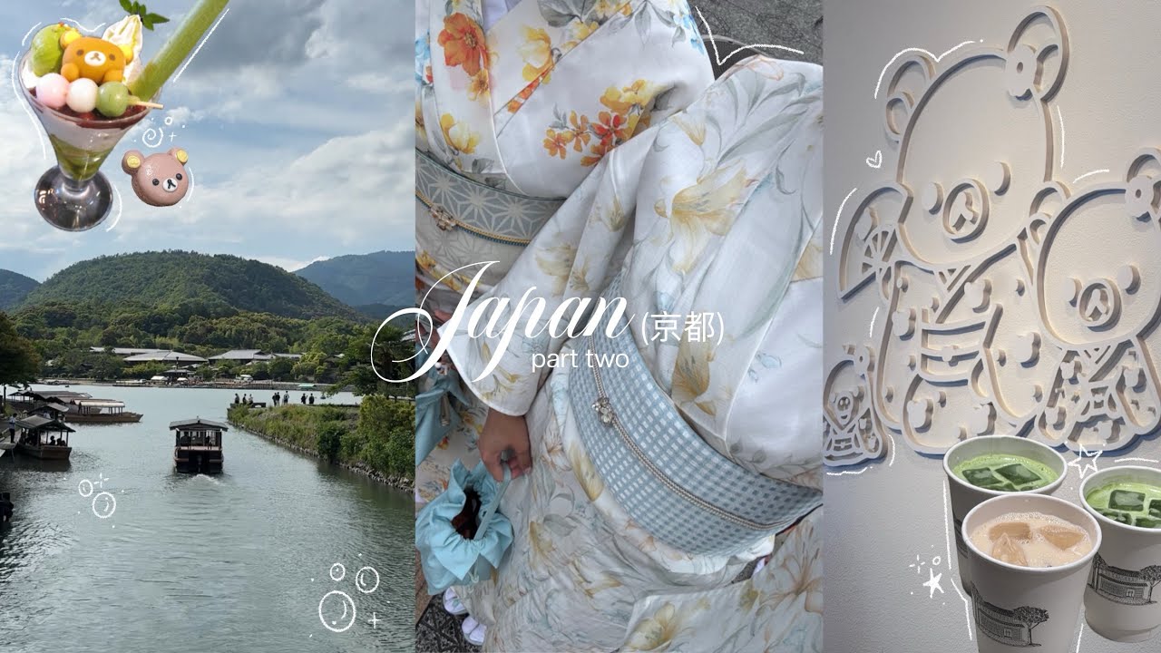japan vlog 🍡: a few days in kyoto, arashiyama, fushimi inari, what i eat, boat ride, etc.