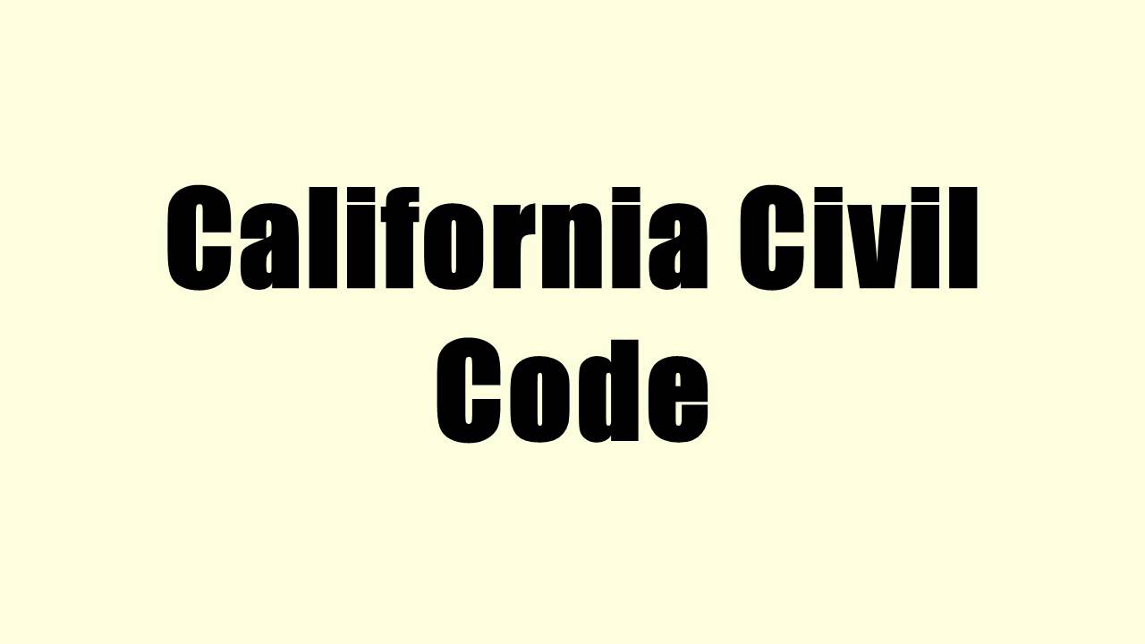 California Civil Code