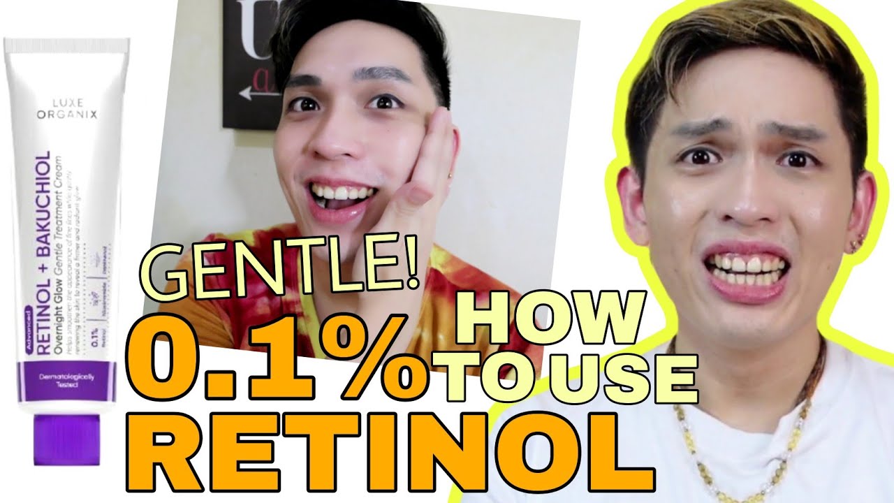 LUXE ORGANIX RETINOL + BAKUCHIOL REVIEW! 0.1% ANG MILD!! HOW TO USE RETINOL | SIR LAWRENCE