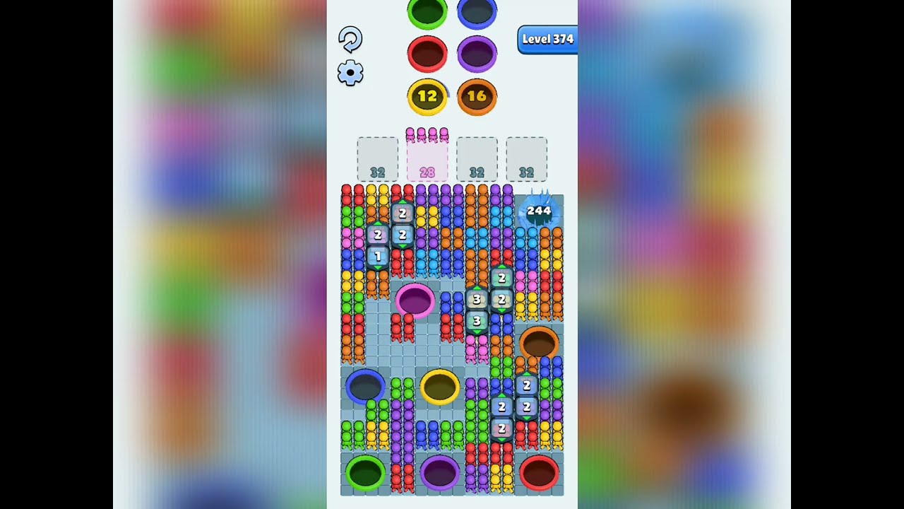 Hole People Level 374 Walkthrough Solution