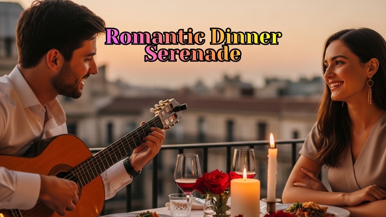 Soft Spanish Guitar Serenade for Romantic Dinner 🌹 Latin Love Night Music