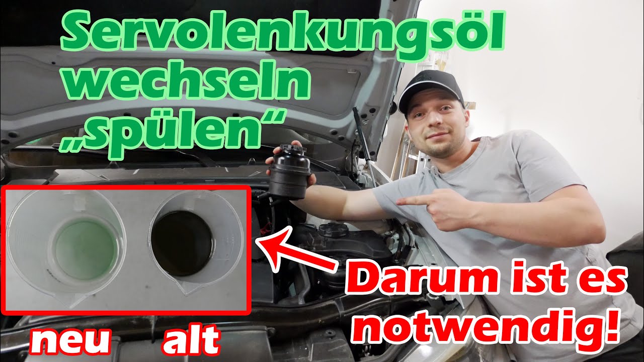 Servoöl wechseln bzw. komplett spülen am BMW I Servolenkungsöl erneuern I BMW 1er, 3er 5er, X3,...