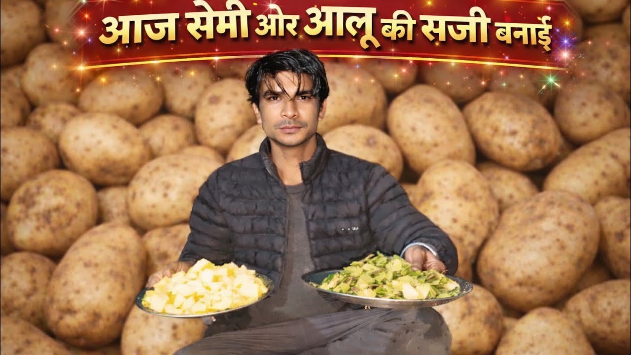 Aj semi aur alu ki sbzi bnayi #viralvlog 