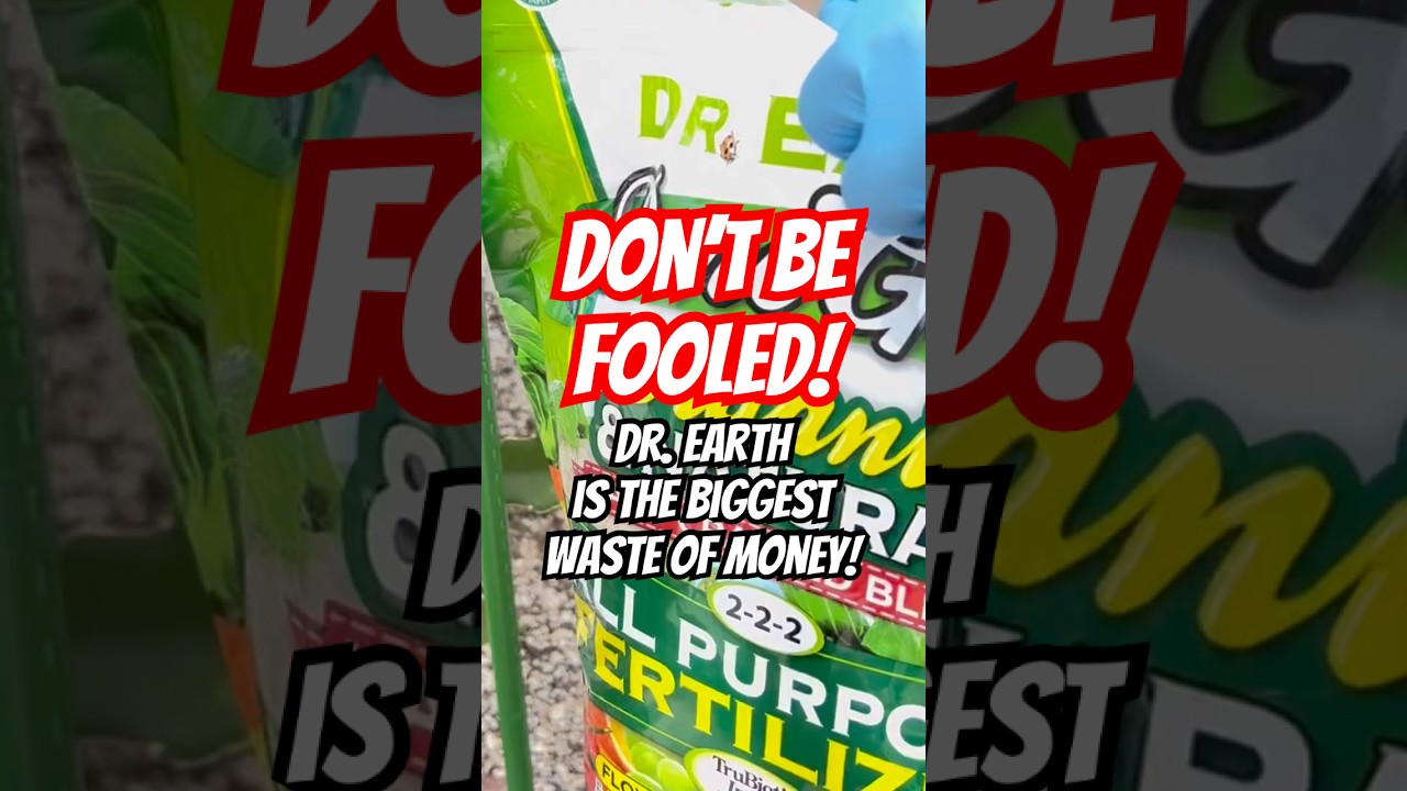 Dr. Earth is TRASH! 3 lb. bag of GRASS shavings! Can’t believe they call that good fertilizer lol