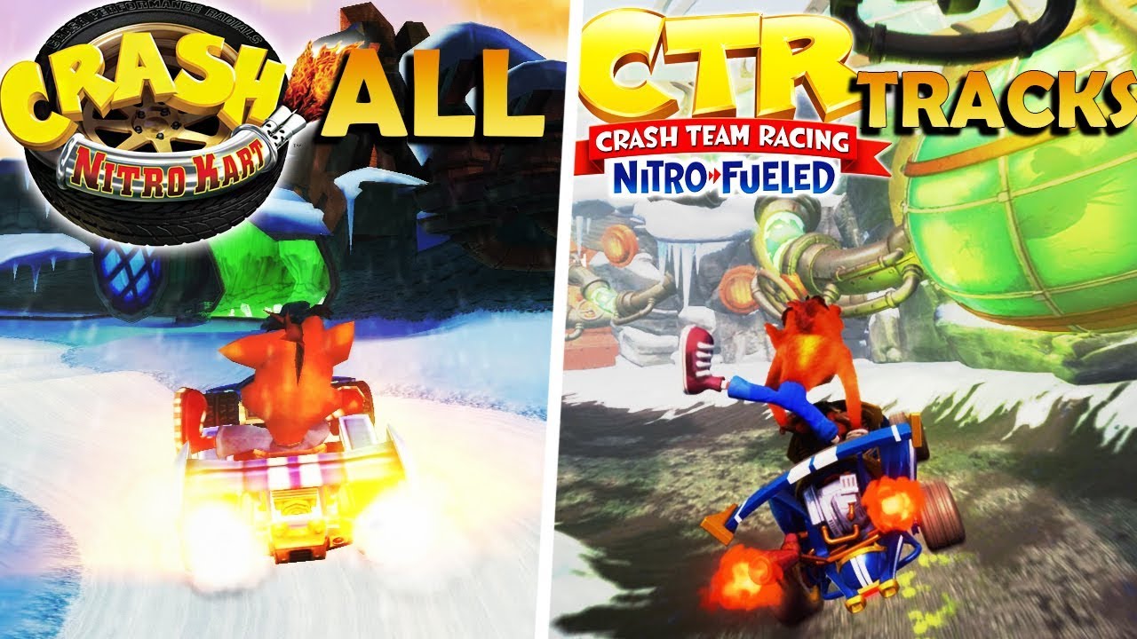 Crash Team Racing Nitro-Fueled Comparison - CNK vs CTRNF (CNK Tracks)