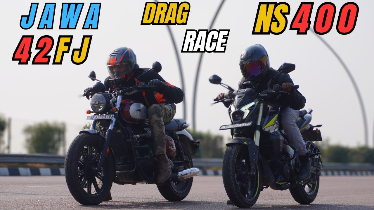 Pulsar NS400Z vs JAWA 42FJ Drag Race