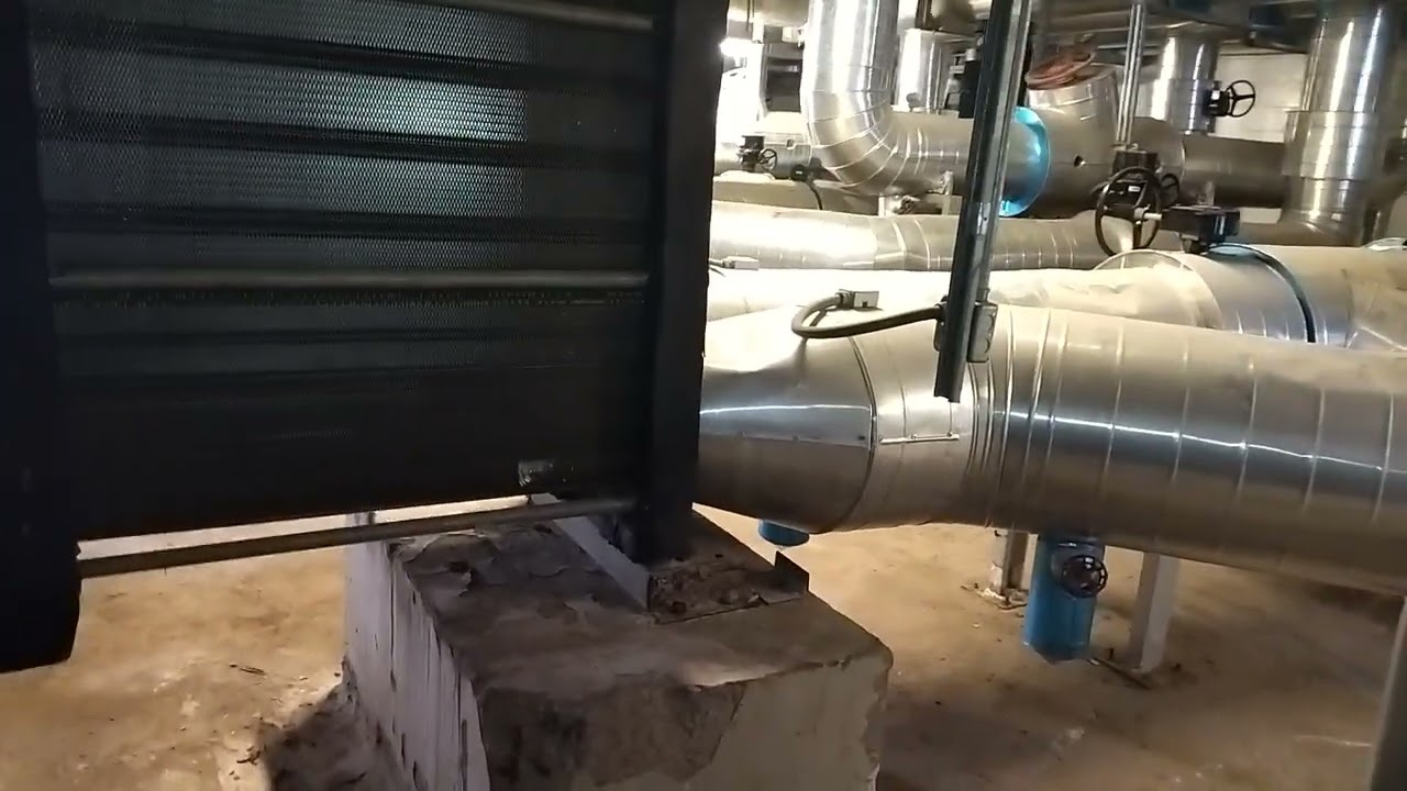 شرح غرفه المبادلات الحراريه المستخدمه في التكييف المركزي