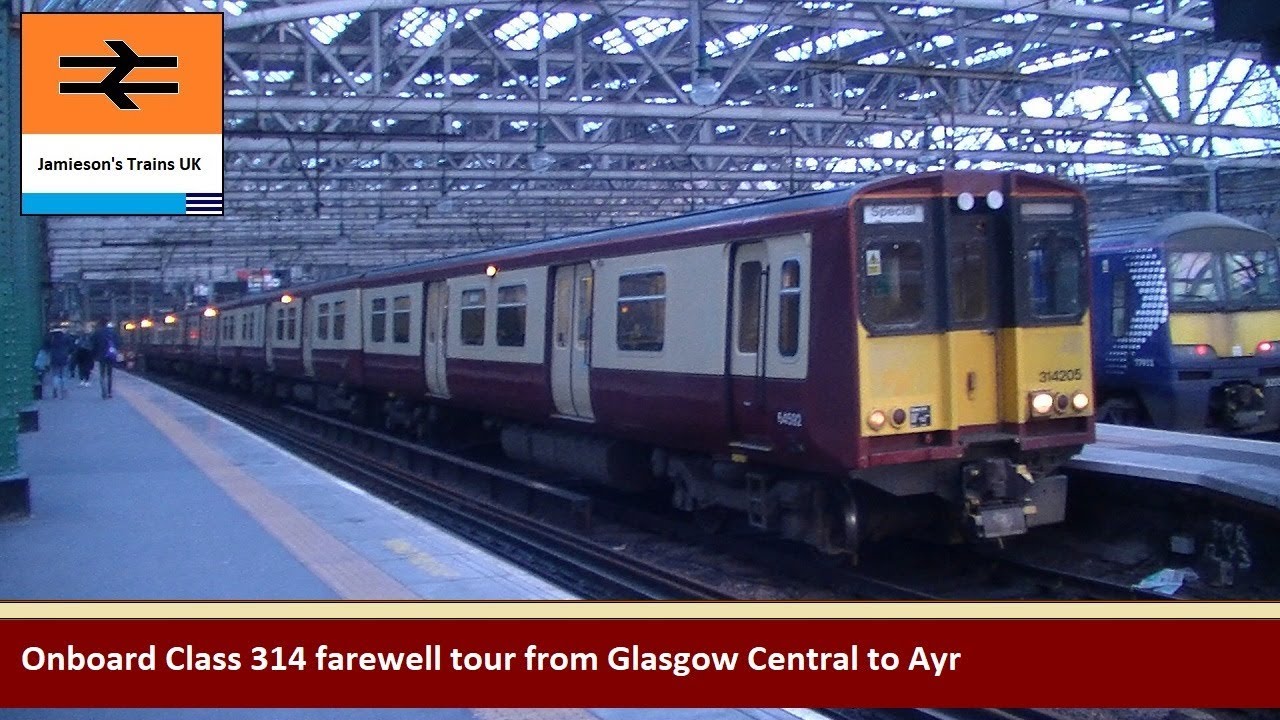 Onboard Class 314 farewell tour from Glasgow Central to Ayr