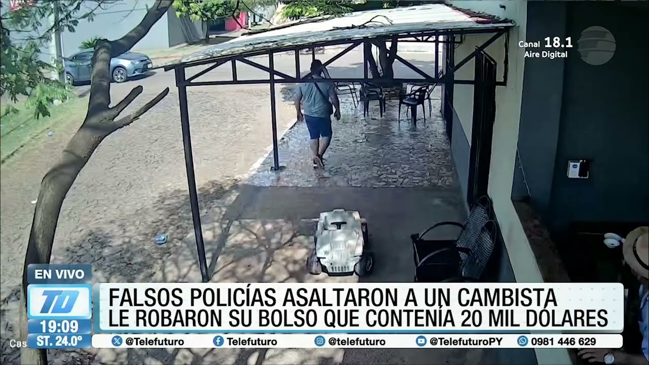 Falsos policías asaltaron a un cambista en CDE
