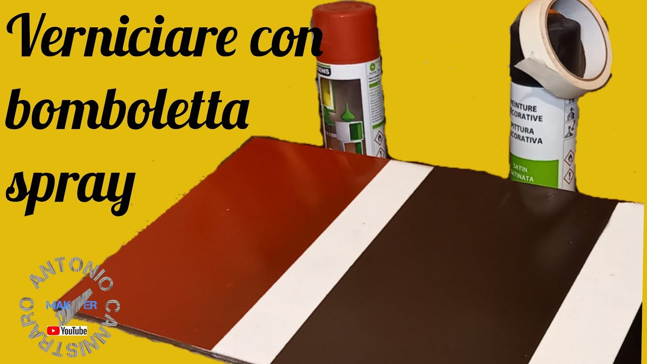 Verniciare con smalto in bomboletta spray