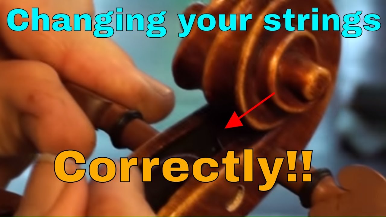 How to change a violin string-  and doing it the right way so the string lasts longer