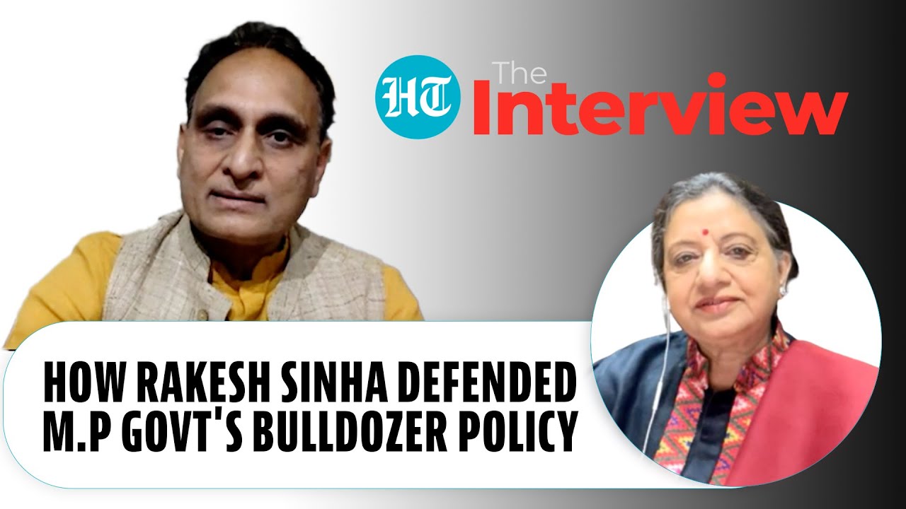 'Bulldozers justified': BJP MP Rakesh Sinha on razing of houses by Shivraj govt in Khargone