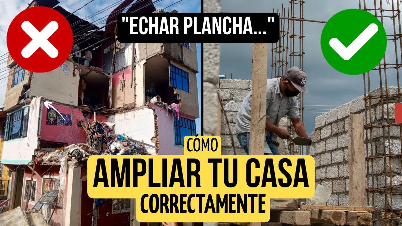 Como AMPLIAR correctamente TU CASA | Plancha o losa de entrepiso